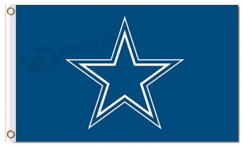 Nfl dallas cowboys 3'x5 'polyester vlaggen logo voor aangepaste verkoop