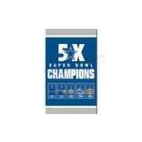 Nfl dallas cowboys 3'x5 'poliestere flags super bowl champions per la vendita personalizzata