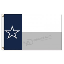 Nfl dallas cowboys 3'x5 'полиэфирные флаги для индивидуальной продажи