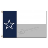 Nfl dallas cowboys 3'x5 'drapeaux en polyester pour la vente sur mesure