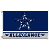 Nfl dallas cowboys 3'x5 'полиэфирные флаги лояльности для индивидуальной продажи