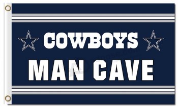Nfl dallas cowboys 3'x5 'banderas de poliéster hombre cueva para venta personalizada