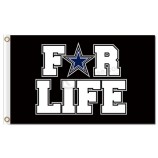 NFL Dallas Cowboys 3'x5' polyester flags for life for custom sale