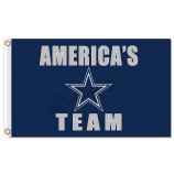 Nfl dallas cowboys 3'x5 'полиэфирные флаги команды америки для индивидуальной продажи