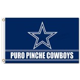 Nfl denver broncos 3'x5 'banderas de poliéster puro pinche cowboys para la venta personalizada