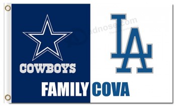 NFL Dallas Cowboys 3'x5' polyester flags family cova for custom sale