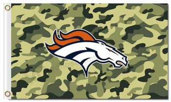 Wholesale Custom high-end NFL Denver Broncos 3'x5' polyester flags logo camo