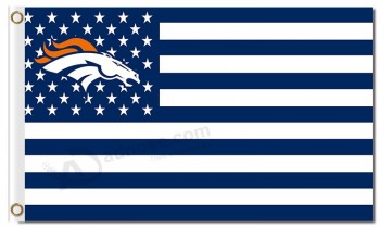 도매 주문 최고-End nfl denver broncos 3x5 '폴 리 에스테 르 플래그 별 파란색 줄무늬