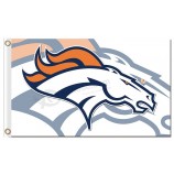 Großhandel benutzerdefinierte hoch-Ende nfl denver Broncos 3'x5 'Polyester kennzeichnet Doppelbild