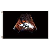 Großhandel benutzerdefinierte hoch-End nfl denver broncos 3'x5 'Polyester Flaggen Handschuhe
