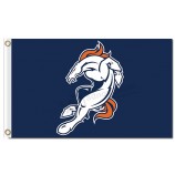 изготовленный под заказ высокий-End nfl denver broncos 3'x5 'полиэфирные флаги, связанные с бронзами