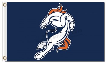 Custom high-end NFL Denver Broncos 3'x5' polyester flags junmping broncos