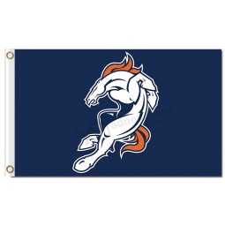 Haut personnalisé-Fin nfl denver broncos 3'x5 'drapeaux en polyester junmping broncos