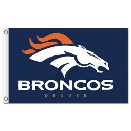 изготовленный под заказ высокий-End nfl denver broncos 3'x5 'логотип полиэфирных флагов