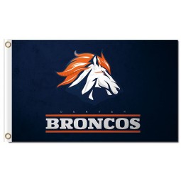 Nfl denver broncos 3'x5 'polyester fahnen orange haar broncos