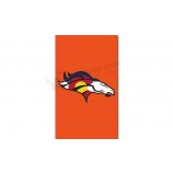 Nfl denver broncos 3'x5 'Polyester Flaggen Logo eingefärbt