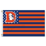 Nfl denver broncos 3'x5 'Polyester Fahnen Hauptstadt d Sterne Streifen