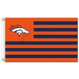 Nfl denver broncos 3'x5 'Polyester Flaggen Logo mit Streifen