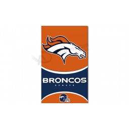 NFL Denver Broncos 3'x5' polyester flags vertical banner