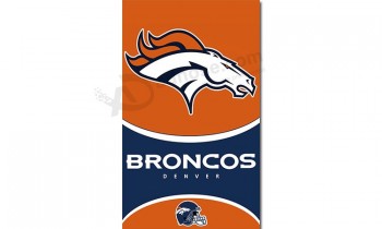 NFL Denver Broncos 3'x5' polyester flags vertical banner