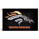 Nfl denver broncos 3'x5 'Polyester kennzeichnet metallische Broncos