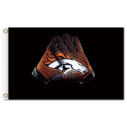 NFL Denver Broncos 3'x5' polyester flags gloves