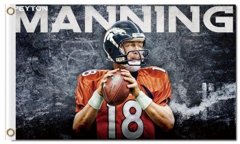 NFL Denver Broncos 3'x5' polyester flags Manning