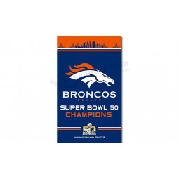 NFL Denver Broncos 3'x5' polyester flags super bowl cup