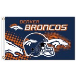 Nfl denver broncos 3'x5 'Polyester Flaggen Helm und Logos