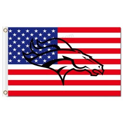 Nfl denver broncos 3'x5'聚酯旗帜标志着透明标志
