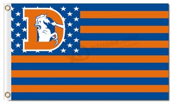 Nfl denver broncos 3'x5'涤纶旗星条纹