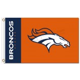 Nfl denver broncos 3'x5 'Polyester Flaggen Teamname auf der linken Seite