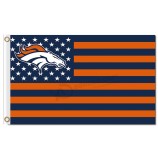 Nfl denver broncos 3'x5 'Polyester Fahnen Sterne Streifen