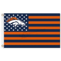Nfl denver broncos 3'x5 'Polyester Fahnen Sterne Streifen