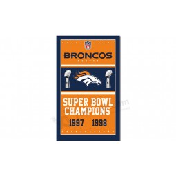 NFL Denver Broncos 3'x5' polyester flags champions
