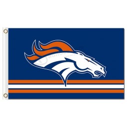 NFL Denver Broncos 3'x5' polyester flags broncos over stripes