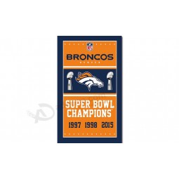 NFL Denver Broncos 3'x5' polyester flags super bowl champions