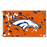 NFL Denver Broncos 3'x5' polyester flags ink spots