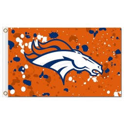 NFL Denver Broncos 3'x5' polyester flags ink spots