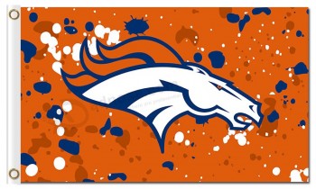 NFL Denver Broncos 3'x5' polyester flags ink spots