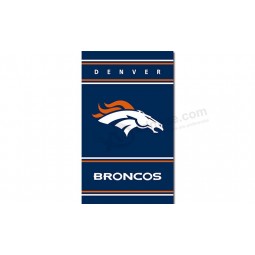 NFL Denver Broncos 3'x5' polyester flags vertical