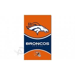 NFL Denver Broncos 3'x5' polyester flags vertical