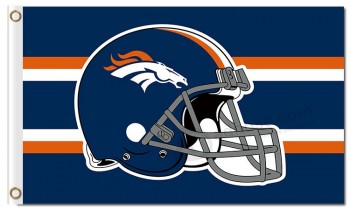 Nfl denver野马3'x5'聚酯旗帜头盔