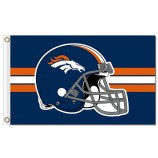 맞춤형 높이-End nfl denver broncos 3'x5 '폴리 에스테르 깃발 헬멧