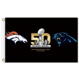Custom high-end NFL Denver Broncos 3'x5' polyester flags super bowl cup