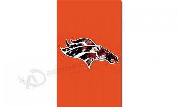 Custom high-end NFL Denver Broncos 3'x5' polyester flags US flag broncos
