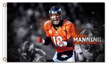 Benutzerdefinierte hoch-Ende nfl denver Broncos 3'x5 'Polyester kennzeichnet Peyton Manning