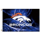 Benutzerdefinierte hoch-Ende nfl denver Broncos 3'x5 'Polyester kennzeichnet schillernden Hintergrund