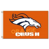 Benutzerdefinierte hoch-Ende nfl denver Broncos 3'x5 'Polyester Flaggen orange Crush