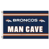 Custom high-end NFL Denver Broncos 3'x5' polyester flags man cave